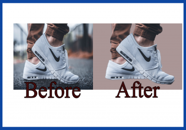 Removing 10 photos background and retouch