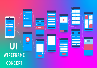 I will design mobile UI design,  mobile app UI design,  UI design