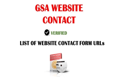 GSA WEBSITE CONTACT Verified List of Website Contact Form URLs