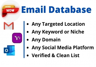 I will do bulk email listing & Provide a valid List from any Niche & Location for Campaign