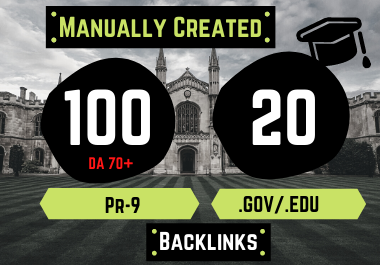 100 PR9 +20 .GOV/.EDU High Authority Profile Backlinks