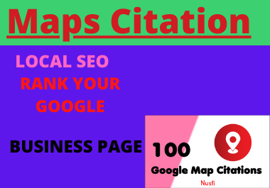 200 Google Maps Citation manual high quality local seo for local business unique backlinks