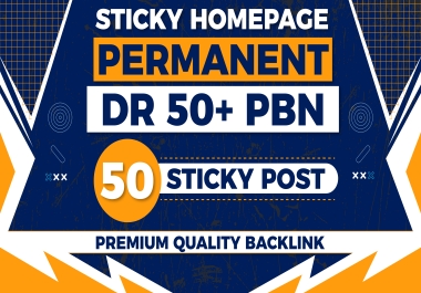 Rank Higher, Faster: 50 Sticky Post PBN Backlinks (Domain Rating 50+)