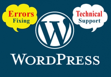 I will fix wordpress bug,  error or technical problem