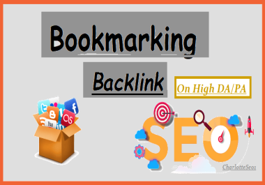 I will create 55 social bookmarking backlinks on high DA,  PA Sites