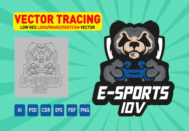 I will vectorize logo,  vector tracing,  rework and cleanup,  convert image to vector