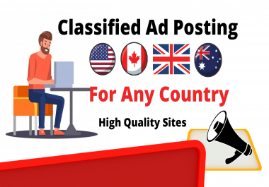 I wil Do Create Post Your Ads 30 Top High Authority Classified Ads Posting Sites