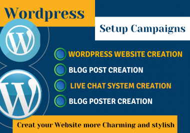 WordPress Campaign Setup & Blog Post Setup