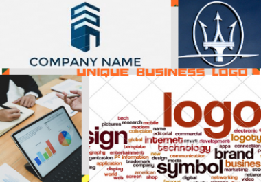 I will invent unique business or brand logo with name and slogans.