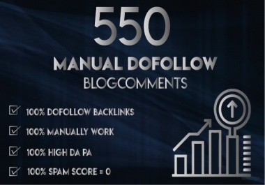 I will 550 Blog Comments Panda & Penguin Safe Backlinks High Quality