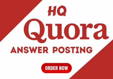 I will Promote website with 5 HQ Quora answer By Different Account