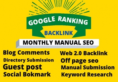 I will monthly local SEO backlinks service toward 1st page google