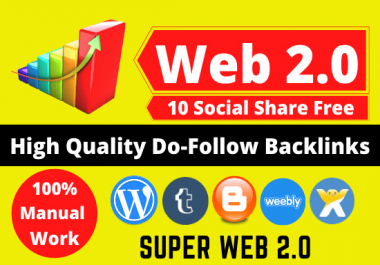 I will create 20 manually web 2 0 backlinks