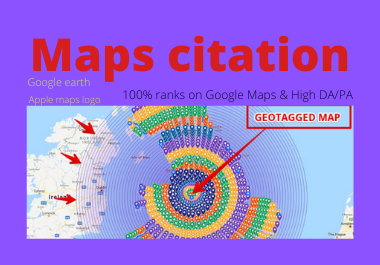 150 Google Maps Citations high authority backlinks must help to rank your website