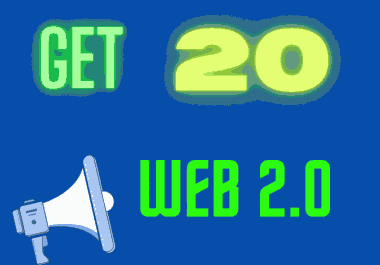 Manually 20 Do-follow Web 2.0 Profile Backlinks Creation