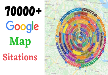 I will create 70,000 google maps citations for gmb ranking and local SEO
