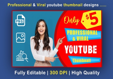 I will design for you viral Youtube thumbnails
