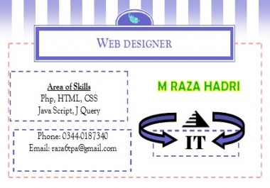 I will make your and your business visiting card