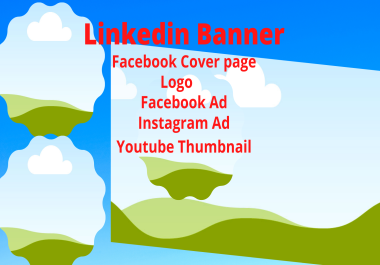 I will create linkedin banner facebook twitter cover