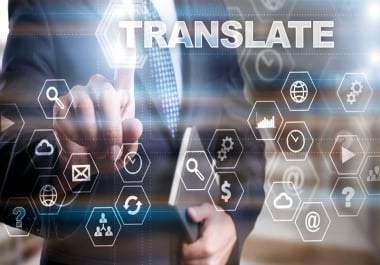 I will Translate from English to other worldwide language