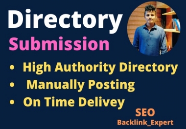 i will do 160 High Authority Directory Sumissions