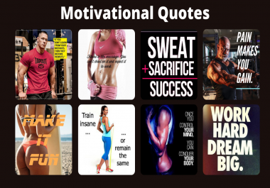 I will send you 3000+ WORKOUT VIDEOS and FITNESS MOTIVATIONAL QUOTES for Social media