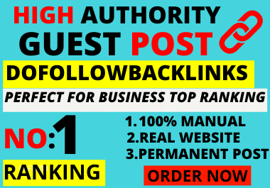 write and publish 10 Guest Post For Your Website Rank