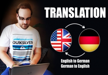 I will translate 1000 words or more from english to german or german to english