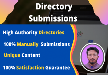 I will do manual 70 directory submission for website
