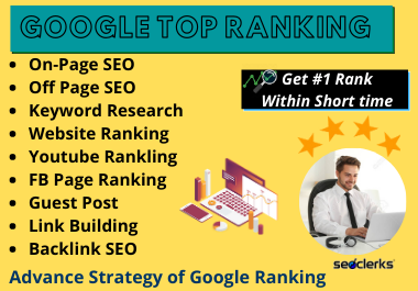 I will optimize your website for google top ranking by SEO Service