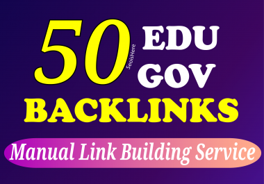 iwill give you high quality 50 edu and gov blog comment dofollow backlink
