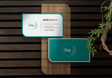 I will create a minimalist and modern business card in 6 hours