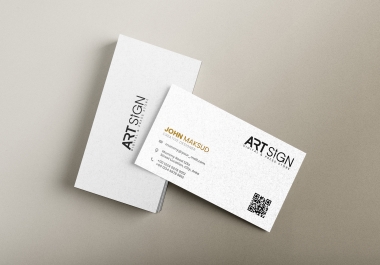 I will design minimalist business card for your business in 6 hours