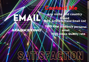 I will collect an active and niche targeted email list worldwide