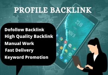 I will do 100 high da pa SEO profile backlinks,  seo dofollow backlinks