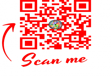 Design a professional custum QR code with lebal.