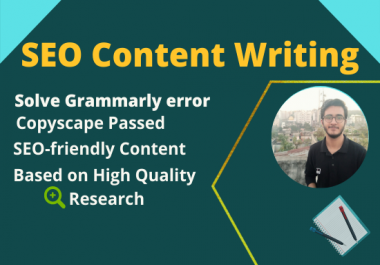 I will be your website content writer within 1200-1500 words,  SEO-friendly Content,  blog or article.