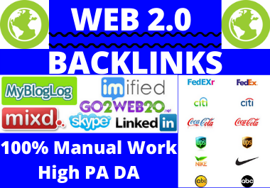 I produce 50+ Web2.0 High prosecutor Do-follow Backlinks unique permanent link building