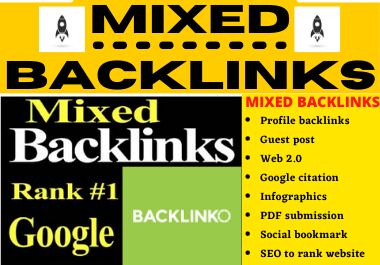 80 Mixed Backlinks Create Manually High DA White Hat Do Follow links to BOOST UP Site