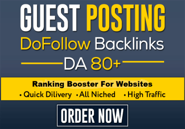 I will write and publish your content DA 80+ High quality guest posts 1 Million visitors per month