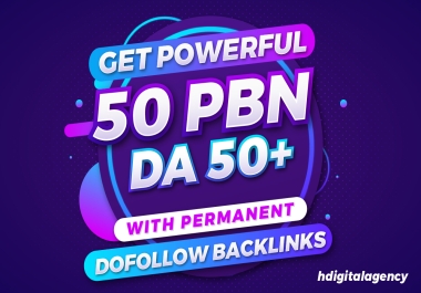 Build 50 Permanent Dofollow Homepage PBN Post DA50+ with Top Google Ranking