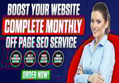 Professional Monthly SEO Management with High Authority Backlinks