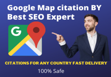 160 Google Maps Citations high authority backlinks must help to rank your website