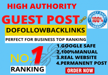 I will write & Published 10 Guest post on High Authority High DA site permanent backlink