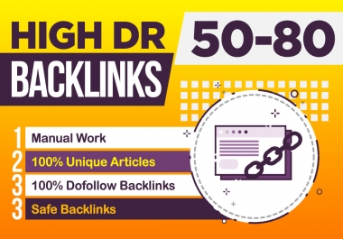 Create 150 high DR permanent dofollow backlinks for off page seo