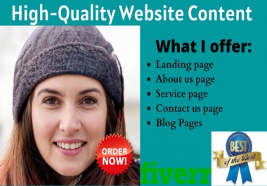 I will be your website content writer,  SEO website content