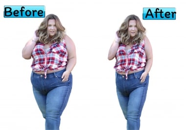 I will your body & face slimming,  body reshape and body retouching smoothly