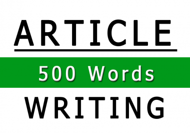 I will write an article for your News website 500 Words
