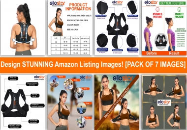 Design Top Quality Amazon Listing Images PACK OF 7 IMAGES