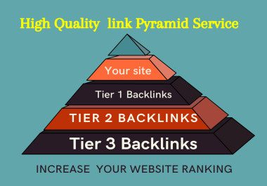 Create a Powerful 4 Tier Link Pyramid Service for Your Website to improve SEO search ranking